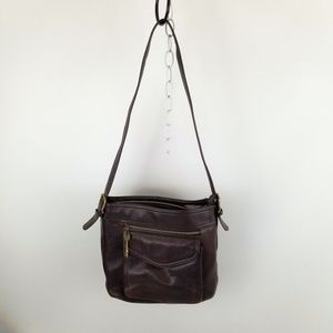 Fossil 1954 Antique Brown Leather Shoulder Bag